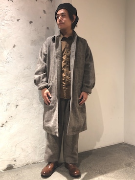 「Johnbull Private labo（ジョンブルプライベートラボ）のアイテム（シャツ/ブラウス）」を使った、あきよさん（メンズ・163cm）の秋コーディネート