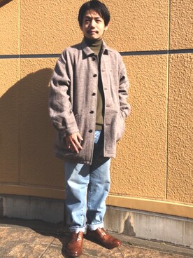 「Johnbull Private labo（ジョンブルプライベートラボ）のアイテム（ジャケット/アウター）」を使った、あきよさん（メンズ・163cm）の秋コーディネート