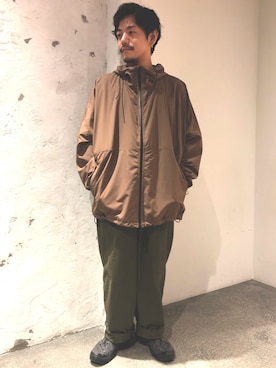 「Johnbull（ジョンブル）のアイテム（マウンテンパーカー）」を使った、あきよさん（メンズ・163cm）の冬コーディネート