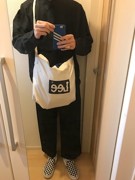 「アイテム（スリッポン）」を使った、ゆうたさん（メンズ・171cm・20代）の春コーディネート