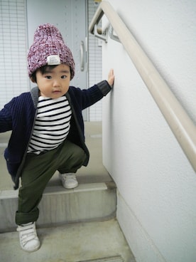 *そうまりこ*さん（キッズ・80cm）の冬コーディネート