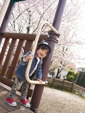 「joe's （ジョーズ）のアイテム」を使った、*そうまりこ*さん（キッズ・80cm）の春コーディネート