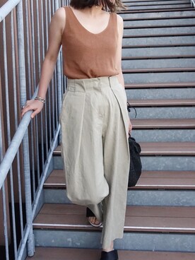 「730（ナナサンマル）のアイテム」を使った、miyuさん（レディース・162cm）の夏コーディネート