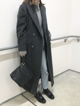 「Max Mara（マックスマーラ）のアイテム（その他アウター）」を使った、miyuさん（レディース・161cm）の冬コーディネート
