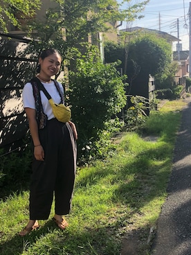 「チャイハネ（チャイハネ）のアイテム（その他シューズ）」を使った、Rio.gさん（レディース・164cm）の秋コーディネート