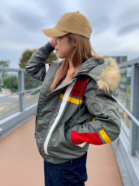 「N2-B」｜はるさん（レディース・162cm）の秋コーディネート