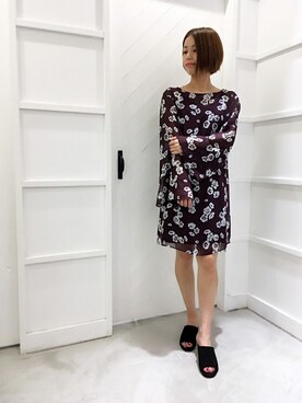 「Banner Barrett（バナーバレット）のアイテム（ワンピース/ドレス）」を使った、NRKさん（レディース・159cm）の夏コーディネート