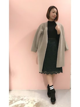 「Banner Barrett（バナーバレット）のアイテム（ワンピース/ドレス）」を使った、NRKさん（レディース・159cm）の秋コーディネート