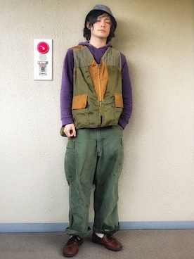 「Champion（チャンピオン）のアイテム」を使った、しろくろさん（メンズ・170cm）の夏コーディネート