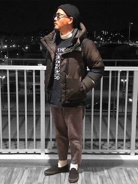 「カットオフ」｜「アイテム（その他）」を使った、KOTAさん（メンズ・173cm）の冬コーディネート