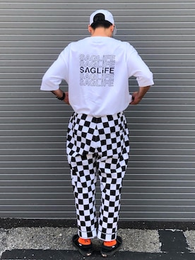 「GRAVIS（グラヴィス）のアイテム（帽子）」を使った、KOTAさん（メンズ・173cm）の夏コーディネート