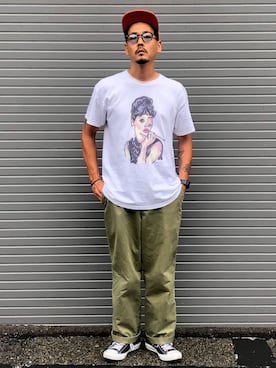 「カラーサングラス」｜「アイテム（その他）」を使った、KOTAさん（メンズ・173cm）の夏コーディネート