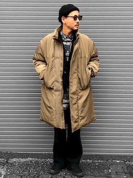 「URBAN RESEARCH Sonny Label（アーバンリサーチサニーレーベル）のアイテム（ダウンジャケット/コート）」を使った、KOTAさん（メンズ・173cm）の冬コーディネート