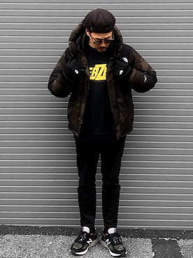「BRIXTON（ブリクストン）のアイテム（ハンチング/ベレー帽）」を使った、KOTAさん（メンズ・173cm）の冬コーディネート
