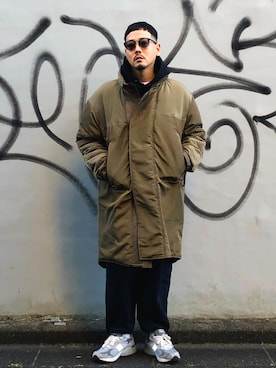 「モンスターパーカー」｜「アイテム（その他）」を使った、KOTAさん（メンズ・173cm）の冬コーディネート
