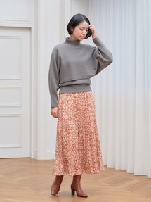 ANAYI（アナイ）の「レオパードプリントプリーツスカート