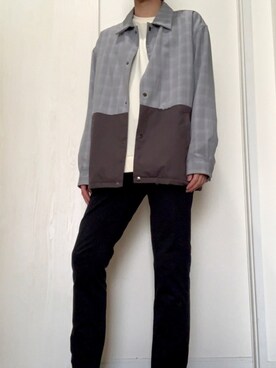 「SUGGESTION（サジェッション）のアイテム（ジャケット/アウター）」を使った、たかしさん（メンズ・175cm）の春コーディネート