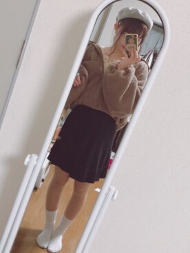 「アプレジュール」｜「アイテム（ハンチング/ベレー帽）」を使った、safariさん（レディース・158cm）の秋コーディネート