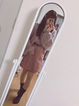 「アプレジュール」｜「アイテム（カーディガン/ボレロ）」を使った、safariさん（レディース・158cm）の冬コーディネート