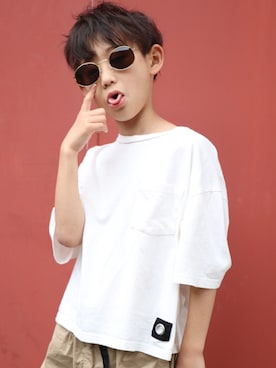 「ZERO standerd（ゼロスタンダード）のアイテム」を使った、YUTOさん（キッズ・130cm）の春コーディネート