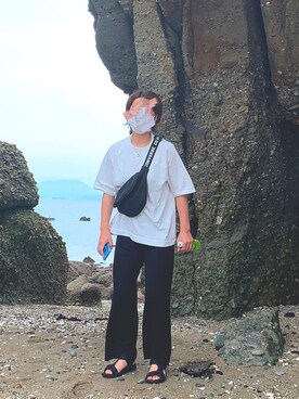 「Mos（モス）のアイテム」を使った、Aliceさん（レディース・156cm）の夏コーディネート