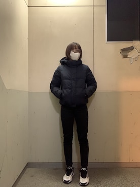 「AIR MAX」｜「アイテム（ダウンジャケット/コート）」を使った、Aliceさん（レディース・156cm）の冬コーディネート