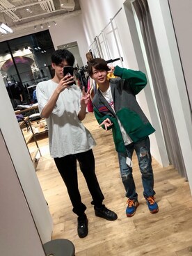 「コラボレーション」｜「アイテム（その他）」を使った、Tatsuさん（メンズ・180cm）の秋コーディネート