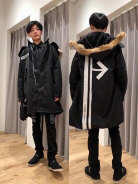「コラボレーション」｜「アイテム（財布/小物）」を使った、Tatsuさん（メンズ・180cm）の秋コーディネート