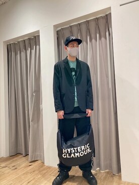 「ロックコーデ」｜「アイテム（キャップ）」を使った、Tatsuさん（メンズ・180cm）の春コーディネート
