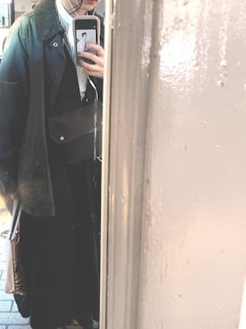 「BRADY」｜「アイテム（ジャンパースカート）」を使った、n さん（レディース・161cm）の秋コーディネート