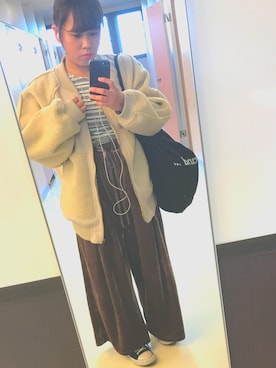 ☁︎ hisan .さん（レディース・151cm）の冬コーディネート