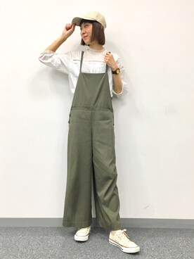 「CONVERSE（コンバース）のconverse（コンバース） ALL STAR OX（オールスターOX）（スニーカー）」を使った、こいろん(･･)さん（レディース・165cm）の春コーディネート