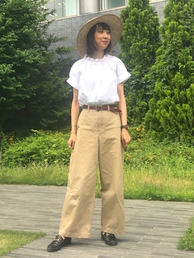 「RBS」｜「アイテム（帽子）」を使った、こいろん(･･)さん（レディース・165cm）の夏コーディネート
