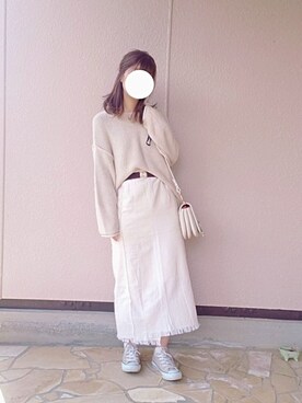 「シーバイクロエ」｜ゆきち(•ө•)さん（レディース・156cm）の春コーディネート