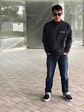 「DEVILOCK（デビロック）のアイテム」を使った、ENDONORIAKIさん（メンズ・174cm）の冬コーディネート