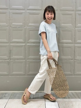 「RIDING HIGH（ライディングハイ）のアイテム」を使った、migitaさん（レディース・155cm）の夏コーディネート