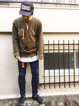 しょ🐶さん（メンズ・172cm）の春コーディネート