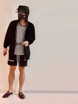 「Ray-Ban（レイバン）のRay-Ban RB4262D(アジア限定) RB4262D57601/87（サングラス）」を使った、しょ🐶さん（メンズ・172cm）の春コーディネート