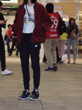「ハイテクスニーカー」｜エリカさん（レディース・158cm・20代）の春コーディネート