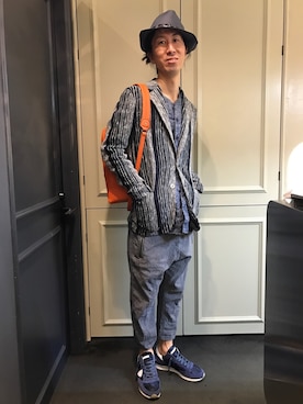 「T-JACKET（ティージャケット）のアイテム」を使った、おかださん（メンズ・175cm）の春コーディネート