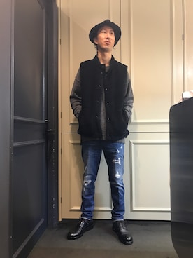 おかださん（メンズ・175cm）の秋コーディネート