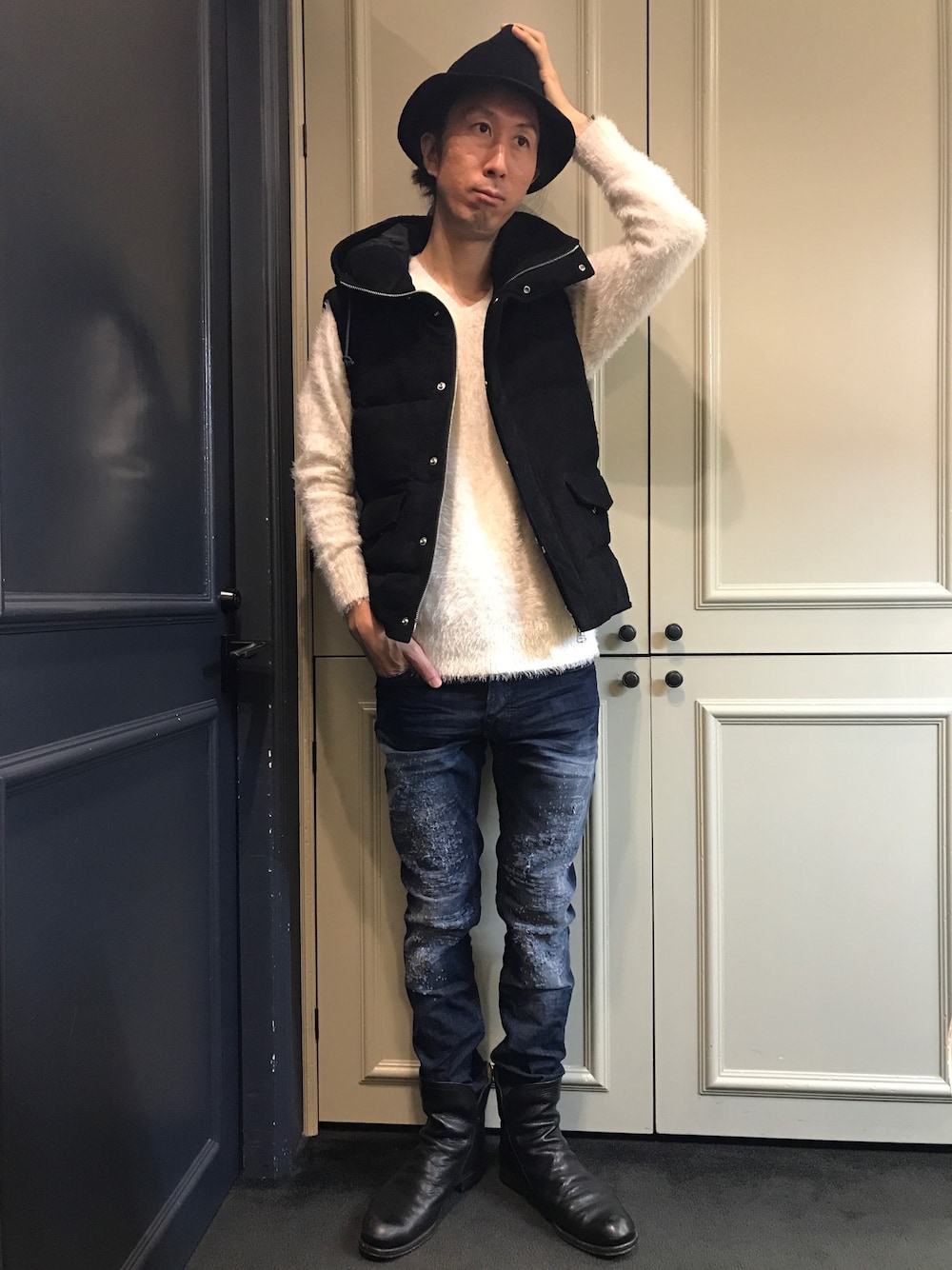 極美品♡超高級♡ イサムカタヤマ バックラッシュ デニムジャガード ダウンベスト JX5gRu256Pag.jpg?width=768