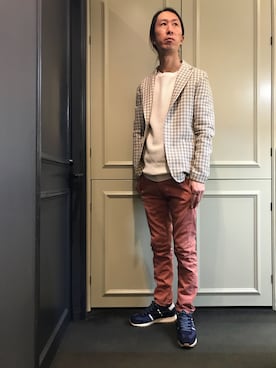 「T-JACKET（ティージャケット）のアイテム」を使った、おかださん（メンズ・175cm）の春コーディネート