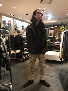 「VERYNERD（ベリーナード）のアイテム」を使った、おかださん（メンズ・175cm）の秋コーディネート