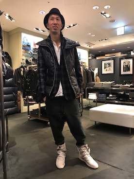 「Bevilacqua（ベヴィラクア）のアイテム」を使った、おかださん（メンズ・175cm）の秋コーディネート