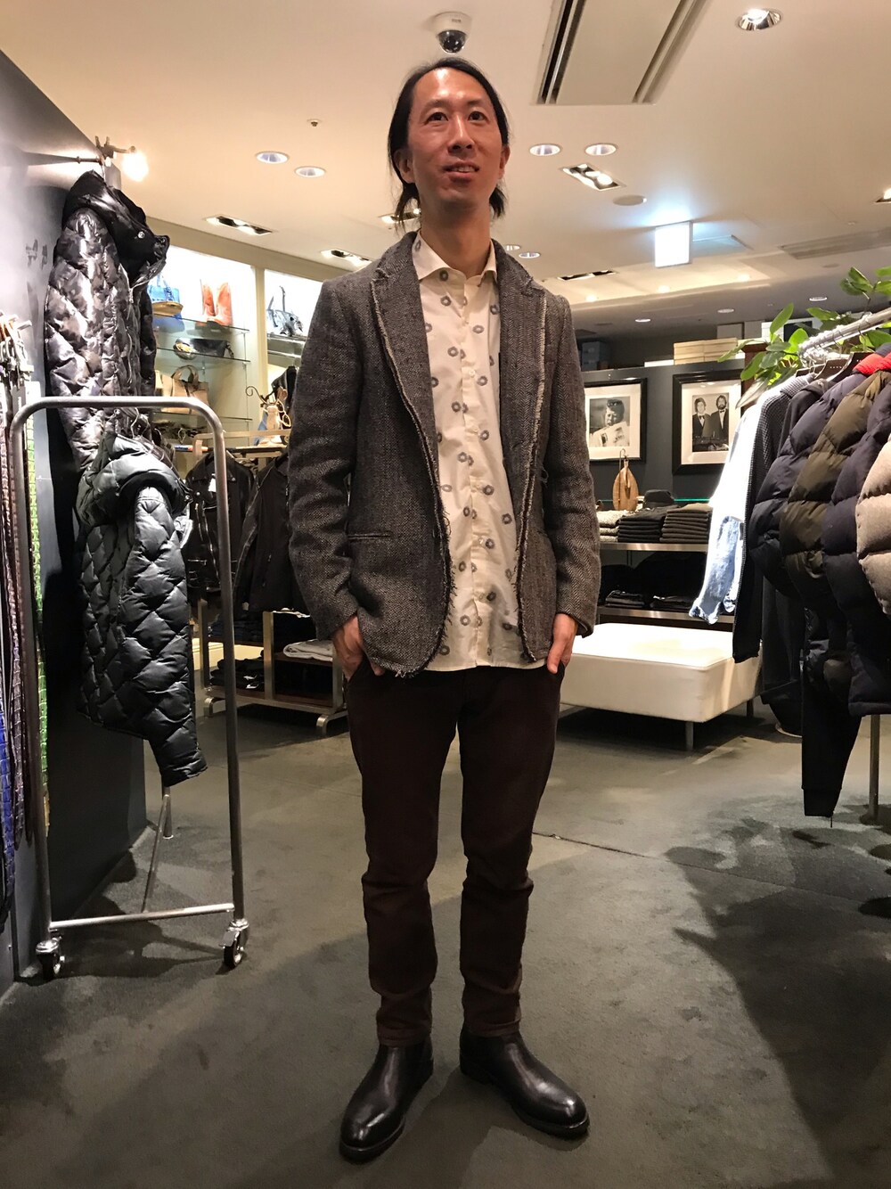 BACKLASH RAWLIFE別注　カモ柄　ディアスキン　ダウンジャケット BACKLASH RAWLIFE別注カモ柄ディアスキンダウンジャケット