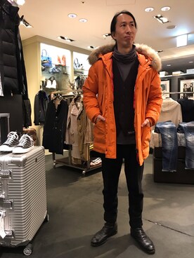 おかださん（メンズ・175cm）の冬コーディネート