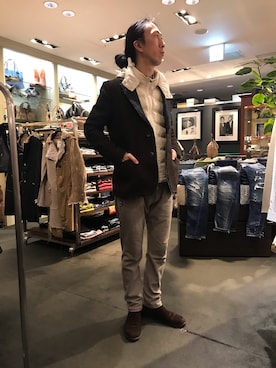 おかださん（メンズ・175cm）の冬コーディネート