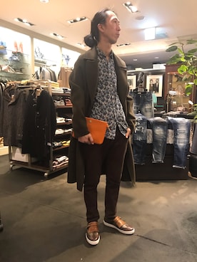 おかださん（メンズ・175cm）の冬コーディネート