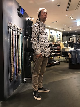 「ゴルフコーデ」｜「アイテム（ジャケット/アウター）」を使った、おかださん（メンズ・175cm）の冬コーディネート